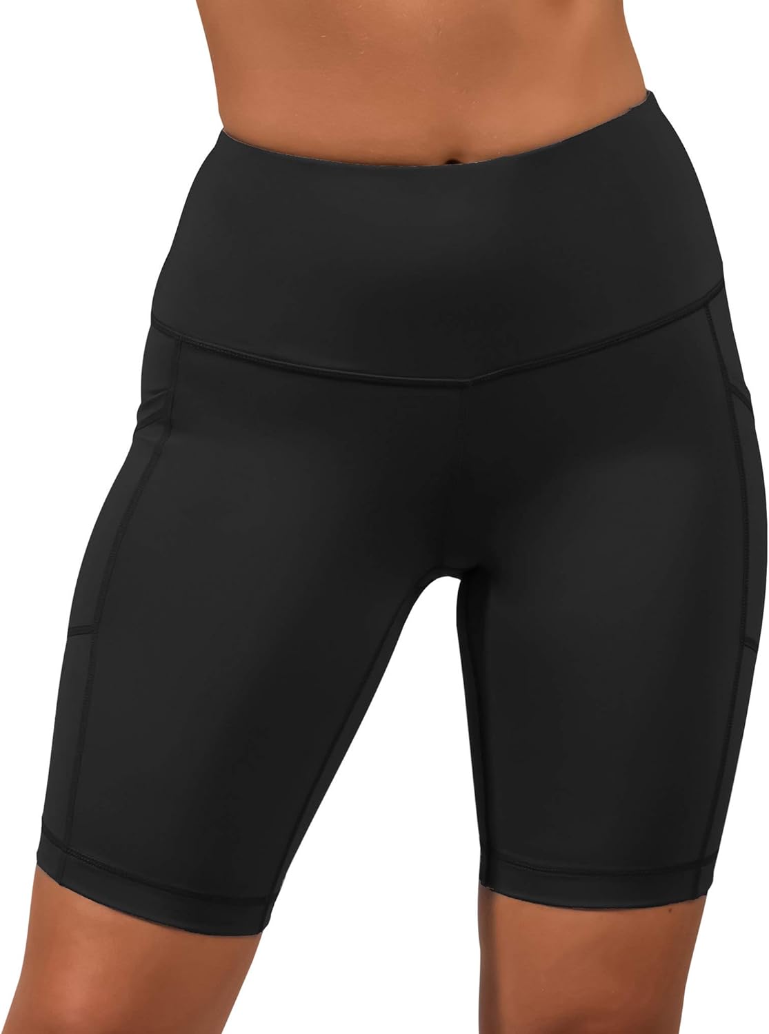 Yogalicious High Waist Squat Proof Side Pocket Biker Shorts – 3.5″, 5 ...