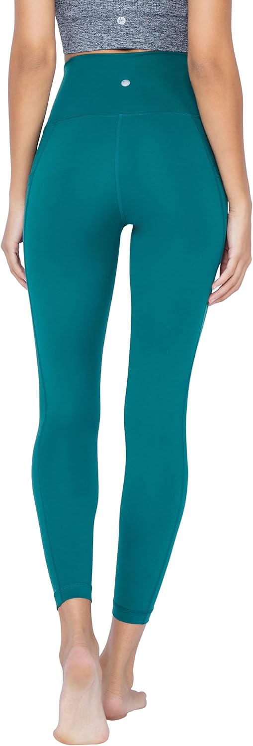 Yogalicious Lux High Waist Side Pocket Ankle Legging - Lily Pad