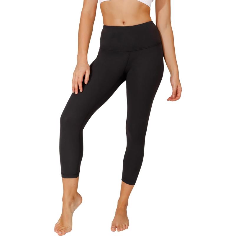 Yogalicious High Waist Ultra Soft Lightweight Capris – High Rise Yoga ...